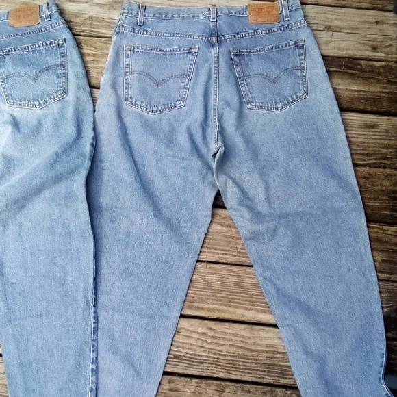 Classic Men's Levi 560 Blue Jeans Loose Fit Tapered Leg Yes All 3 Save - Picture 5 of 10